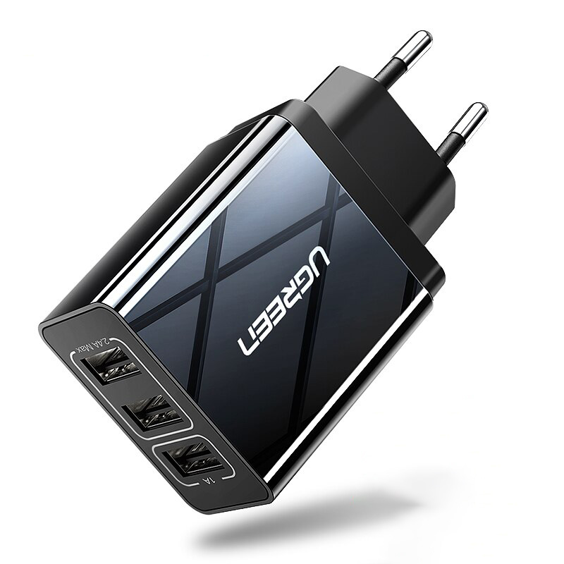 Ugreen USB 충전기 아이폰 Xs X 8 7 빠른 전화 충전기 삼성 Xiaomi 화웨이 벽 충전기 EU 어댑터 휴대 전화 충전기