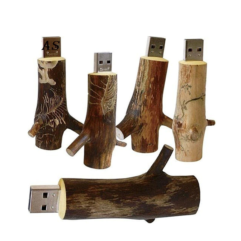 SHANDIAN 참신 플래시 디스크 나무 모델 지점 메모리 스틱 pendive 8 기가 바이트 16 기가 바이트 32 기가 바이트 64 기가 바이트 엄지 드라이브 U 디스크 무료 사용자 정의 로고