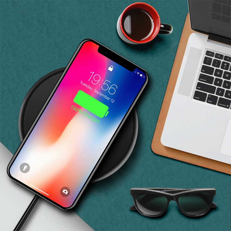 10W 빠른 무선 충전기 아이폰 11 8 플러스 Qi 무선 충전 패드 삼성 S10 화웨이 P30 프로 전화 충전기 어댑터