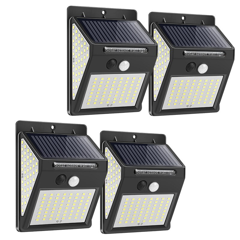 228 144 LED 태양 빛 야외 태양 램프 PIR 모션 센서 빛 방수 태양 전원 햇빛 정원 장식