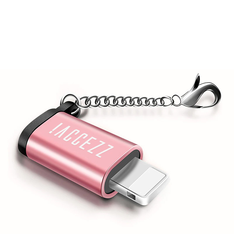 ! Accezz 1 pc 2 pc otg 어댑터 iphone x 7 8 6 5 plus xs max xr 동기화 데이터 충전기 마이크로 usb 키 체인 조명 변환기