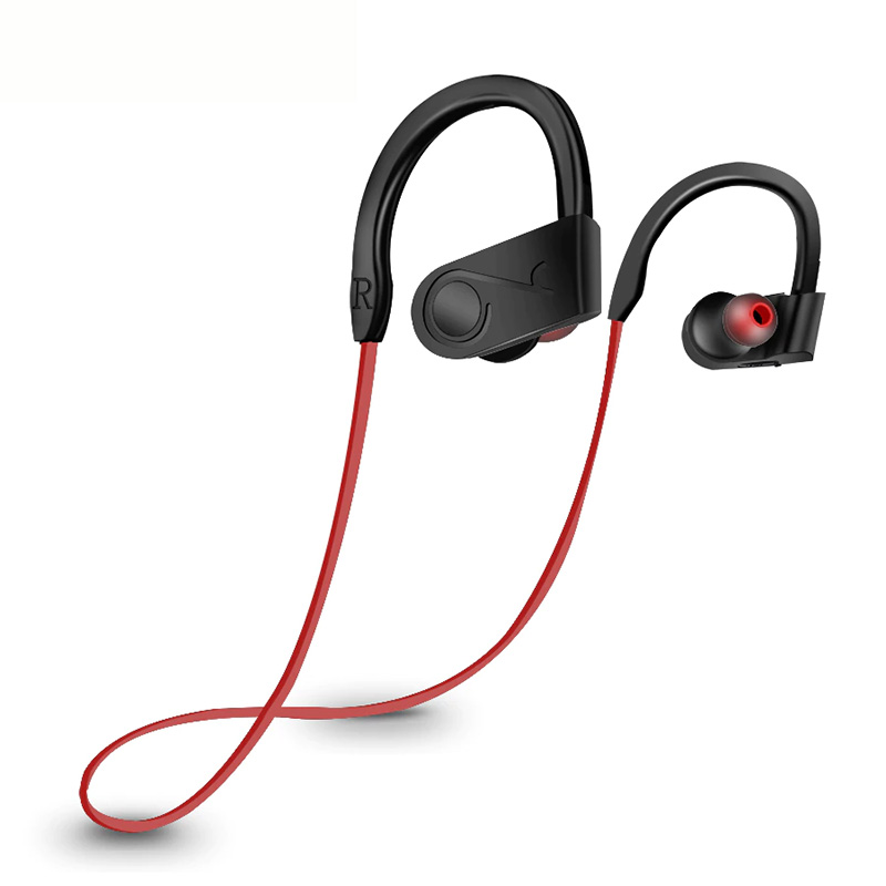 CBAOOO 무선 블루투스 이어폰 헤드폰 이어 후크 방수 헤드셋 블루투스 스포츠 이어폰 (마이크 이어 버드 포함)