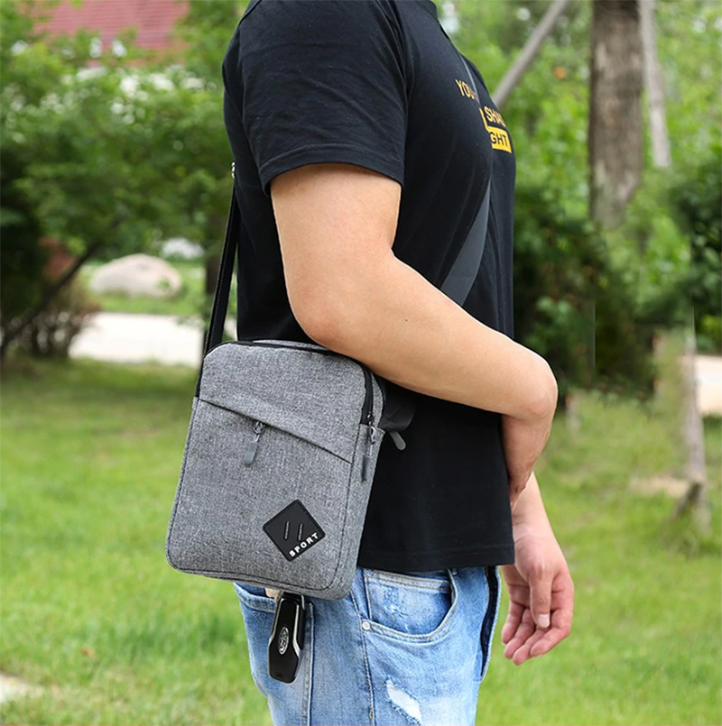 Mens Simple Waterproof Crossbody  Travel  Mini  Satchel Backpack  Shoulder Messenger Bags