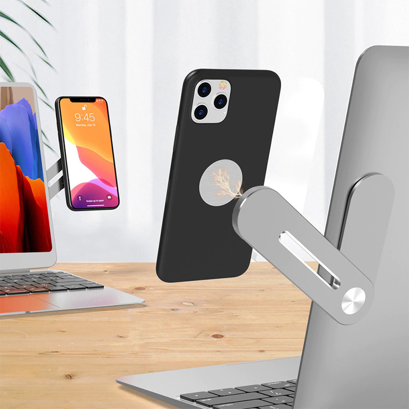 UPERFECT Adjustable Phone Stand Holder Screen Support Hoder Laptop Side Mount Connect Tablet Bracket Dual Monitor Display Clip