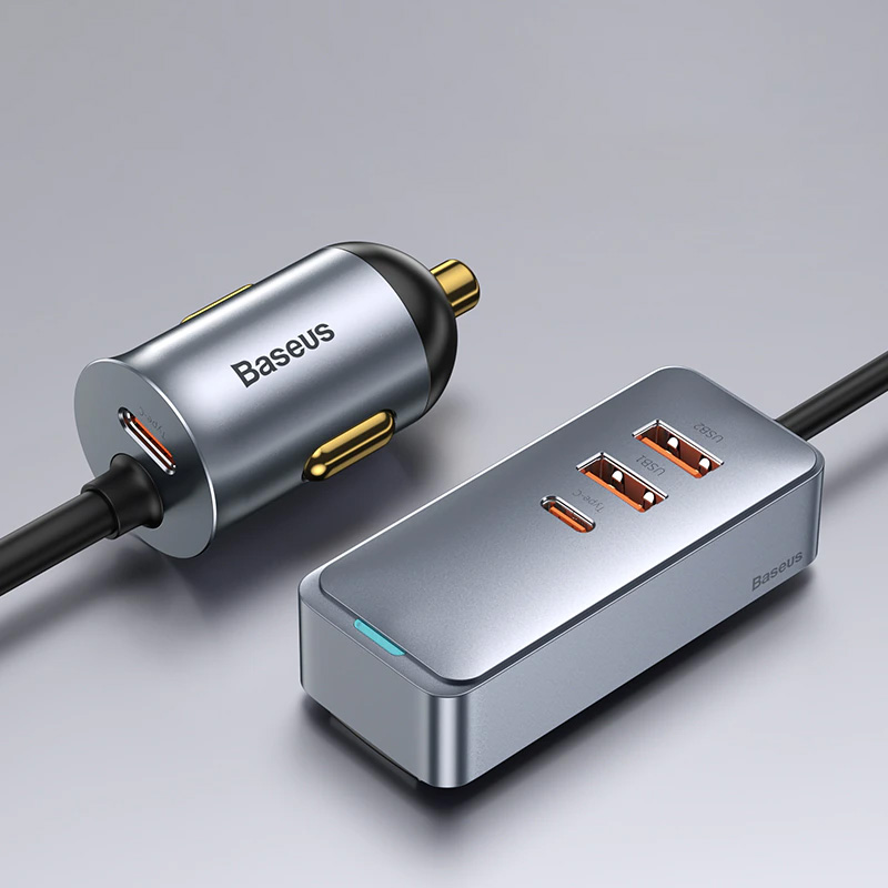 Baseus 120W PD 차량용 충전기 빠른 충전기 QC 3.0 PD 3.0 For iPhone 12 삼성 Type-C USB 충전기 휴대용 USB 전화 충전기