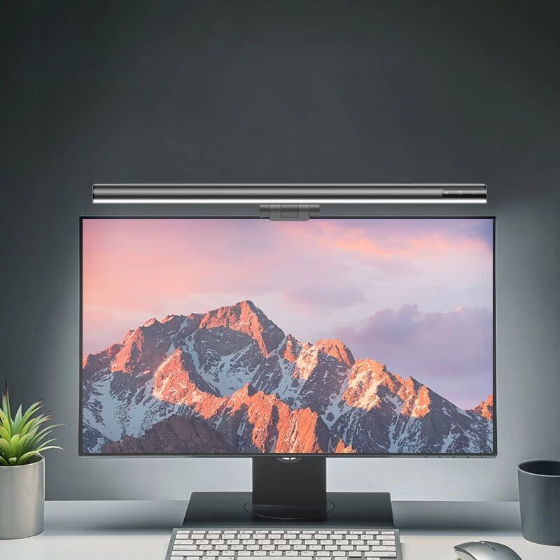 Baseus LED 책상 램프 밝기 조절 사무실 컴퓨터 눈을 돌보는 테이블 램프 공부 독서용 스크린 모니터 행잉 라이트 바