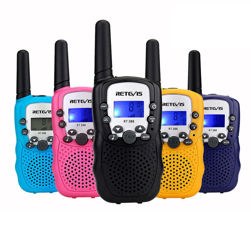 RETEVIS-RT388 워키토키 어린이용 라디오 워키토키 100-800M 범위, 어린이 생일 선물 완구