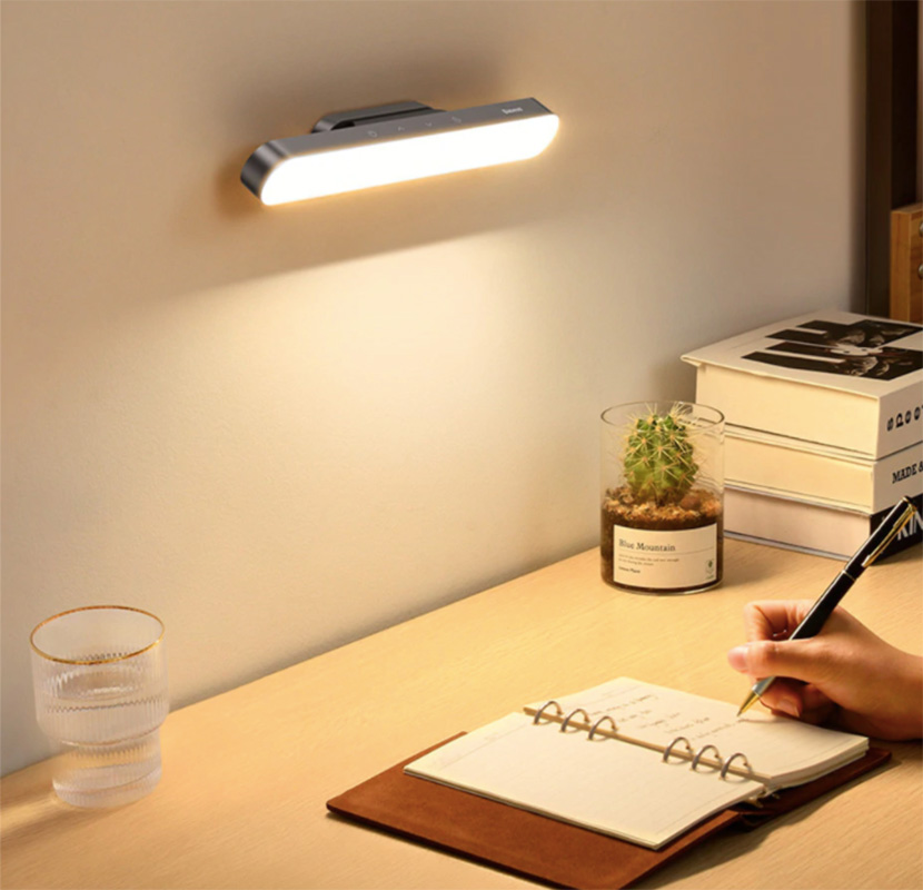 Baseus-마그네틱 LED 야간 조명, 무단 조광, 책상 램프, 충전식 캐비닛 조명, 침실, 주방용