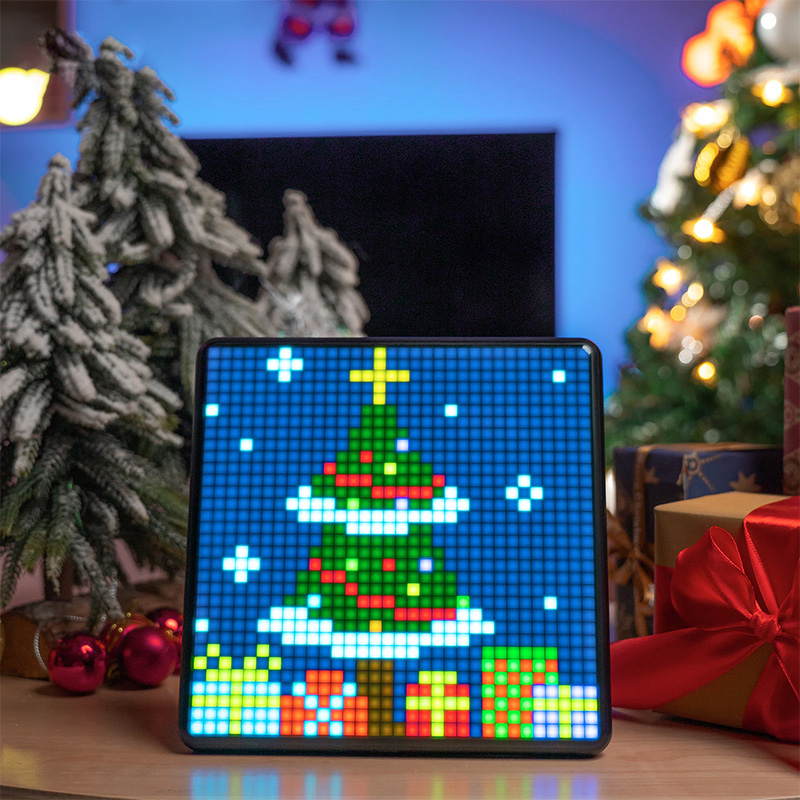 Divoom Pixoo 최대 디지털 사진 프레임 32*32 픽셀 아트 프로그래밍 가능한 LED 디스플레이 보드, 크리스마스 선물, 홈 라이트 장식