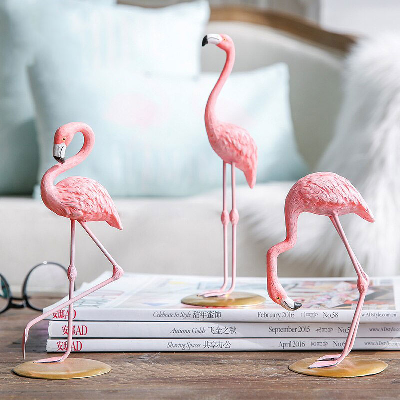 Piece Resin Pink Flamingo