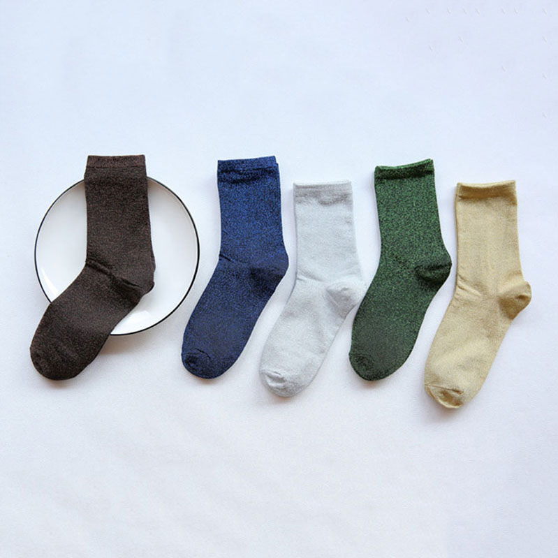 5pair Glitter Women Socks