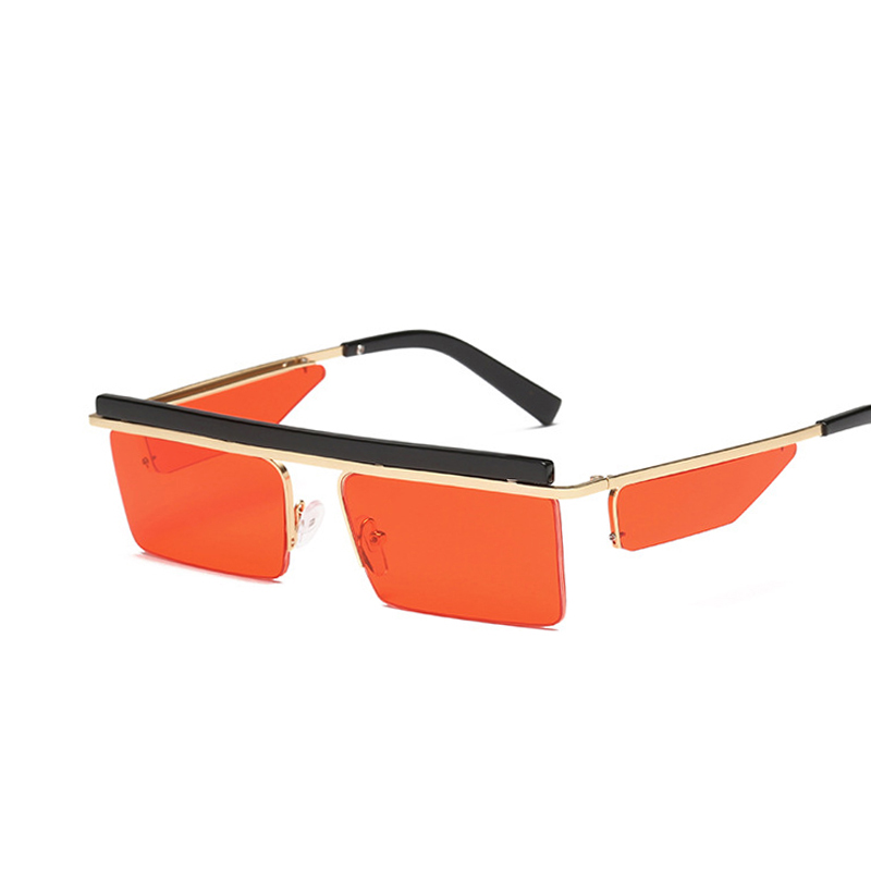TrendyMate Retro Small Square Red Punk Sunglasses 