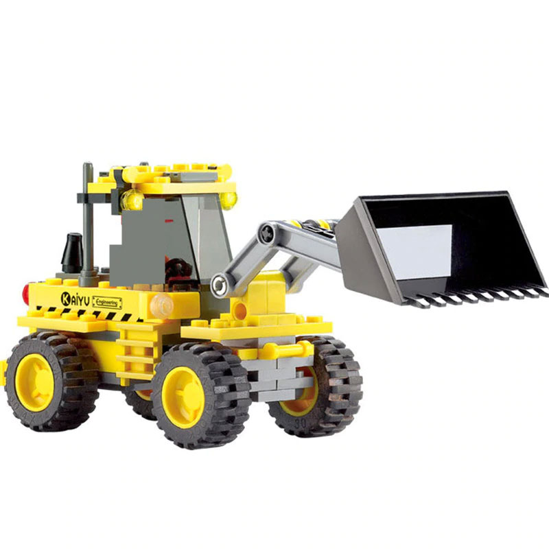 117Pcs City Construction Bulldozer Truck Building Blocks