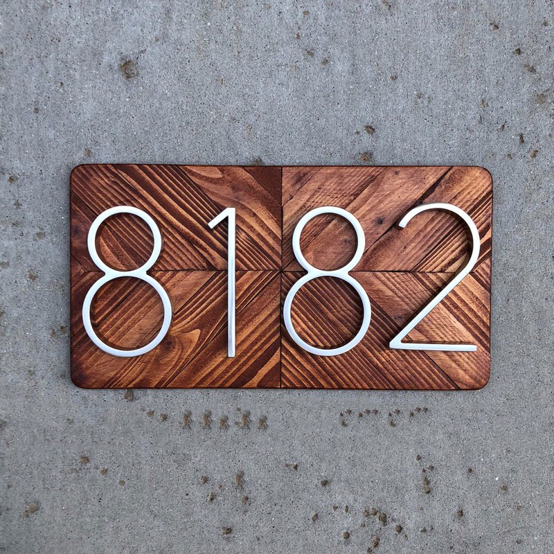 127mm 큰 집 번호 Huisnummer 호텔 홈 도어 번호 야외 주소 번호 집 Numeros Puerta de la casa hausnummer