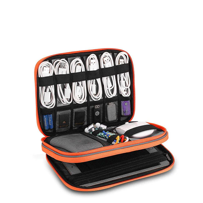 Multi-function Travel Digital Storage Bag Mobile Power Headset U Disk Data Cable Storage Bag Cable Bag USB Gadget Organizer