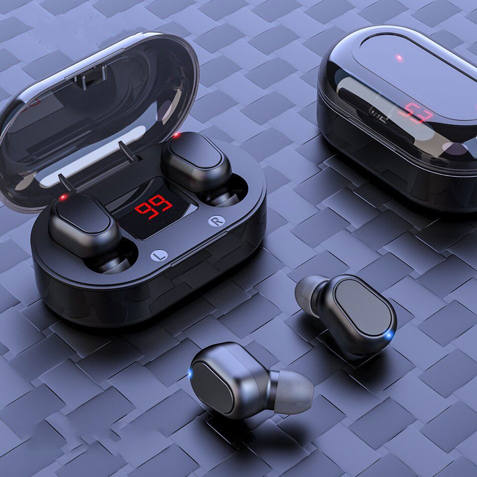 TWS Bluetooth Earphone With Microphone LED Display Wireless Headphones Bluetooth Earbuds Waterproof Noise Cancelling Headsets