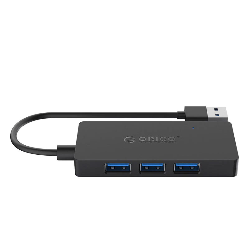 ORICO  4 Port USB3.0 HUB Rectangle Mini Hub with OTG Function For Windows Mac OS -Black/White (HS4U-U3)