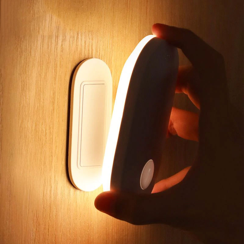 Baseus Magnetic Night Light Human Body Induction Night Light Led Lamp Rechargeable Body Automatic Induction Lamp Wall Light