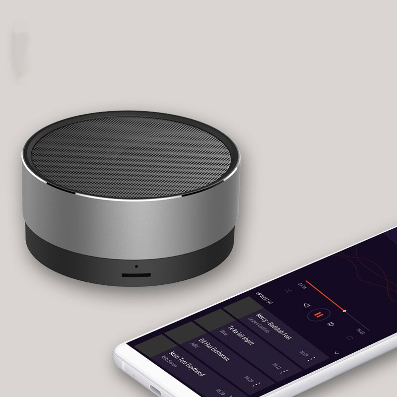 Tiso T10 Bluetooth speaker metal mini portable wireless 10-15 hours playtime 5W loudspeaker outdoor IPX5 waterproof AUX TF MIC