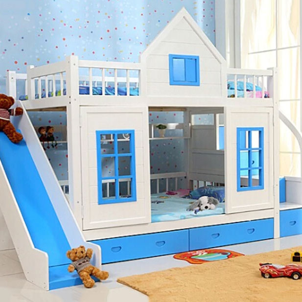 modern solid wood Children's bed 