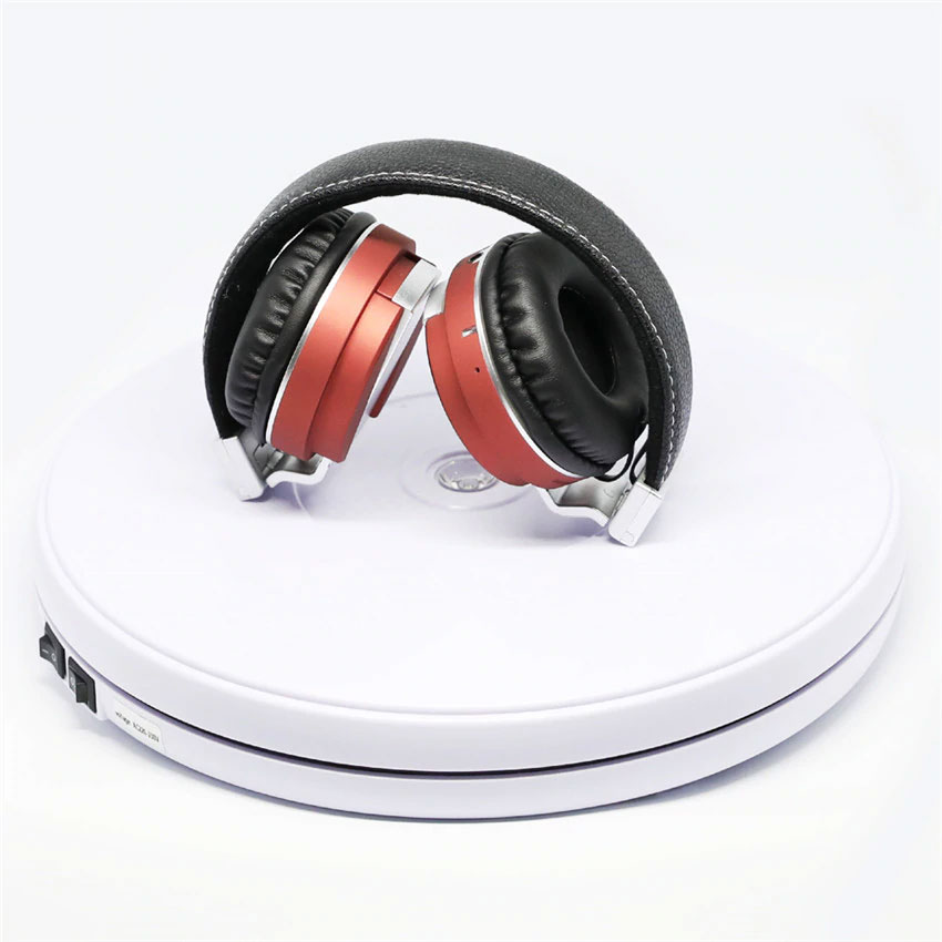 Photo Studio 10" 25cm 360 Degree Electric Rotating Turntable Plate w/ Led Light for Photography, Max Load 10kg, 220V / 110V