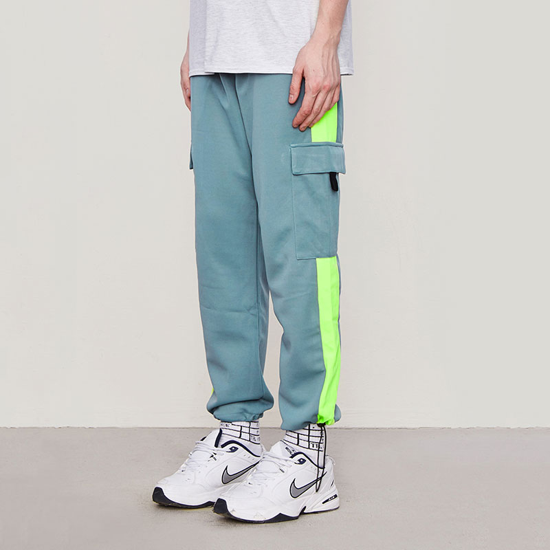 INFLATION Male Loose Harem Pants Jogger Trousers Sweatpants Patchwork Colour Hip Hop Streetwear Harem Joggers Pants Unisex 8851W