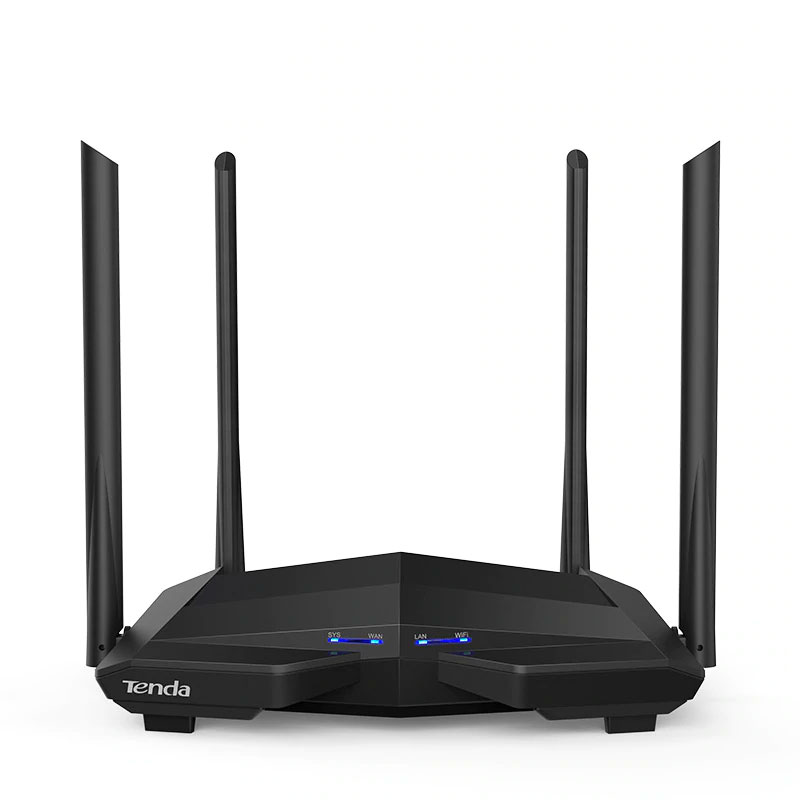 Tenda AC10 1200Mbps Wireless WiFi Router,1GHz CPU+128M DDR3,1WAN+3LAN Gigabit Ports, 4*5dBi High Gain Antennas, Smart APP Manage