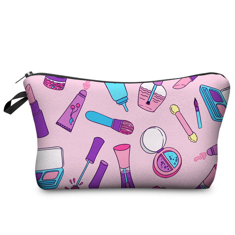Jom Tokoy New Fashion 3D Printing Women Travel Makeup Case Fashion Brand Cosmetic Bags