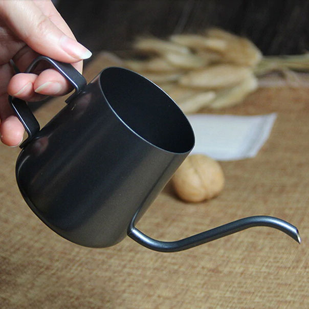 Mini 304 Stainless Steel Hanging Ear Hand Blunt Coffee Pot Of Coffee Teflon Cappuccino Art Cup