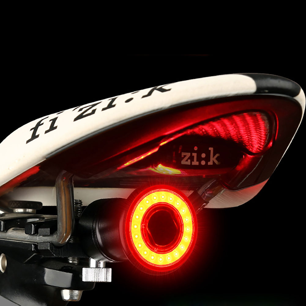 New USB Rechargeable Bicycle Rear Light Smart Auto Brake Sensing Light Cycling LED Tail Light Waterproof MTB Road Bike Back Lamp