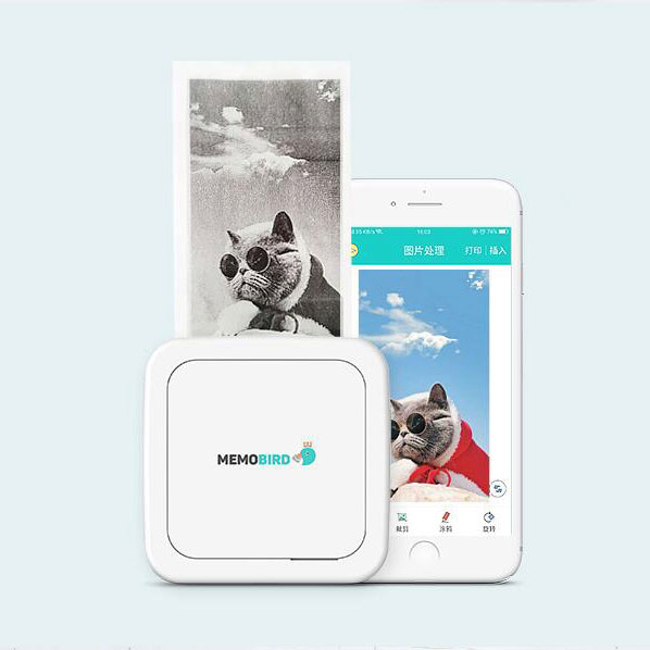 New English Version Gt1 Portable Stickers Printer Bluetooth 4.2 Wireless Mini phone Photo USB Pocket Printer+3 Rolls Stickers