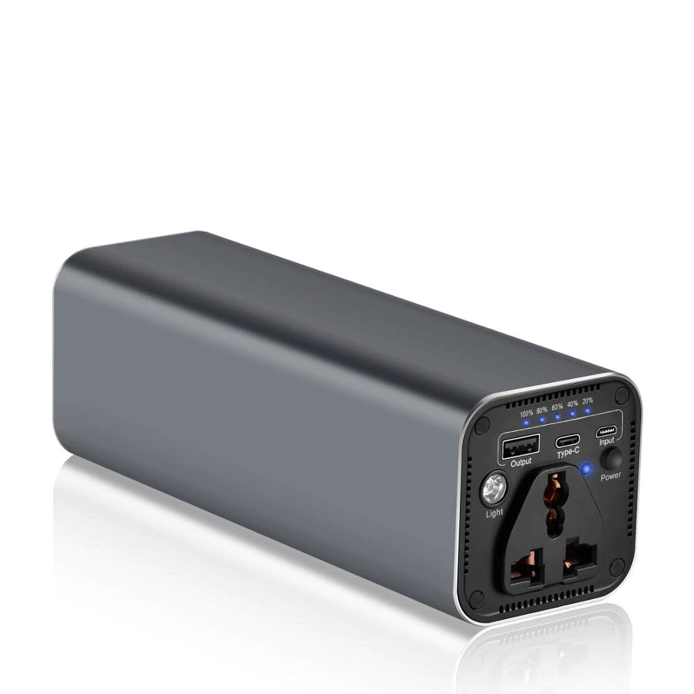 Portable 30000mAh Power Bank 110V/220V AC Outlet 100W/116Wh Power Station Travel Laptop Charger Camping External Backup Battery