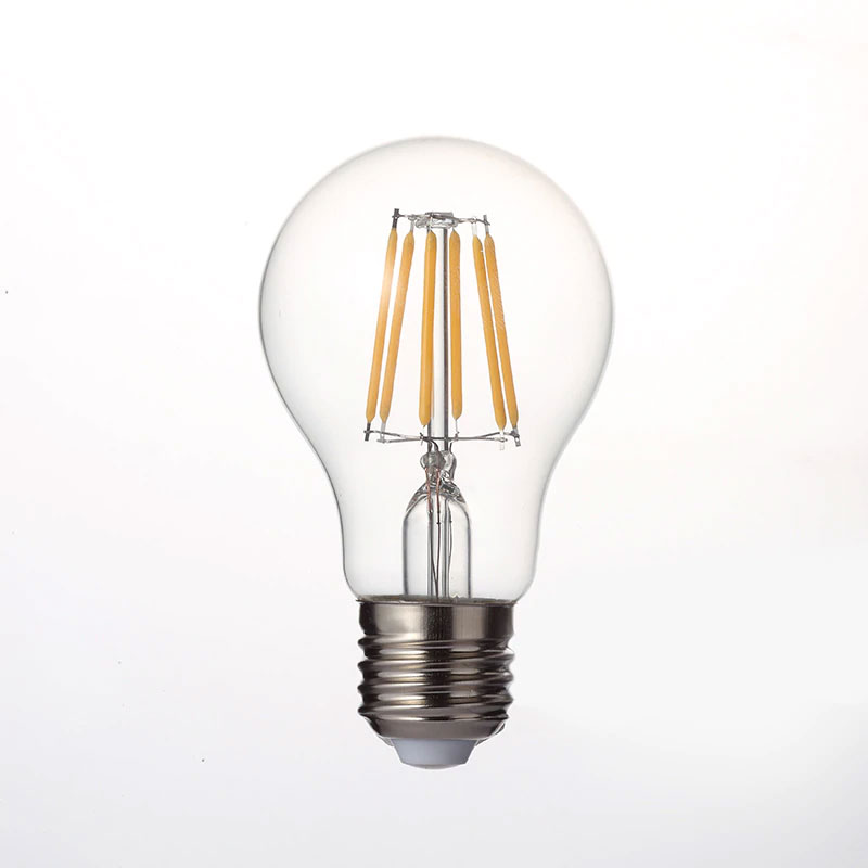 LUCKYLED Retro LED Filament Light Lamp E27 2W 4W 6W 8W A60 Vintage Edison Led bulb 110V / 220V Clear Glass Shell