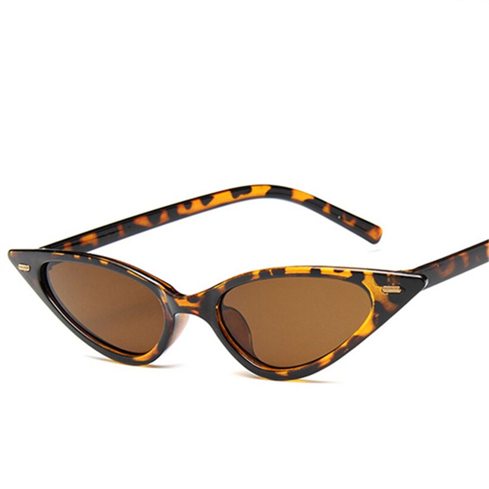 Women Sexy Cat Eye Sunglasses Brand Designer Small Triangle Vintage Sun Glasses Retro Cateye Eyewear Purple Black Sunglass