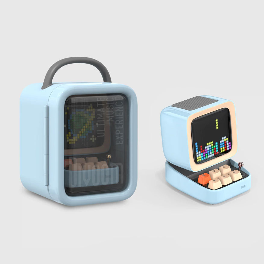 Divoom Ditoo Retro Pixel art Bluetooth Portable Speaker Alarm Clock DIY LED Screen By APP Electronic Gadget gift Home decoration