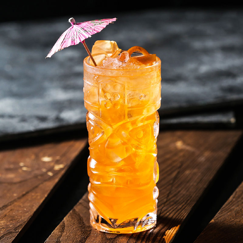 420ml Glass tiki cocktail glass tiki cup face wine glass zombie cocktail