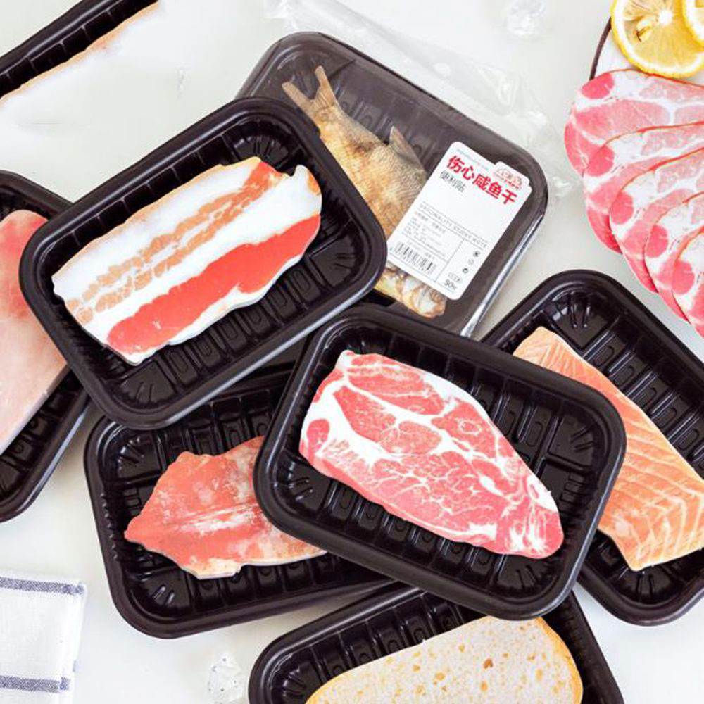 50 pcs/lot Novelty Item Cute Creative Paper Fish/Meat Sticky Notes Memo Pad Bookmark For Gift Korean Stationery School Supplies