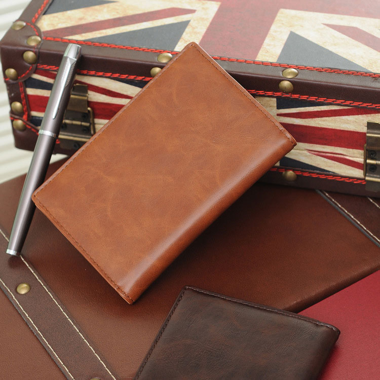 KUDIAN BEAR the Cover of Passport Cover Casual Business Card Holder Men Credit Card ID Holders Leather Card Bag BID021 PM49