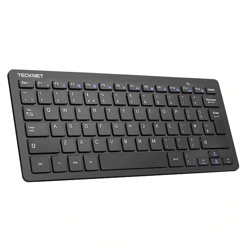 TeckNet 2.4G Wireless Keyboard For Windows10/8/7/ Vista/XP and Android Smart TV,UK keyboard Layout Whisper-Quiet Keyboard Design