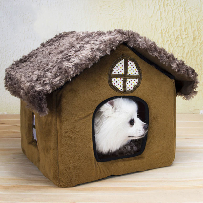 New Warm Soft Removable Cover Pet House Small Dog Puppy Cat Kennel Teddy House