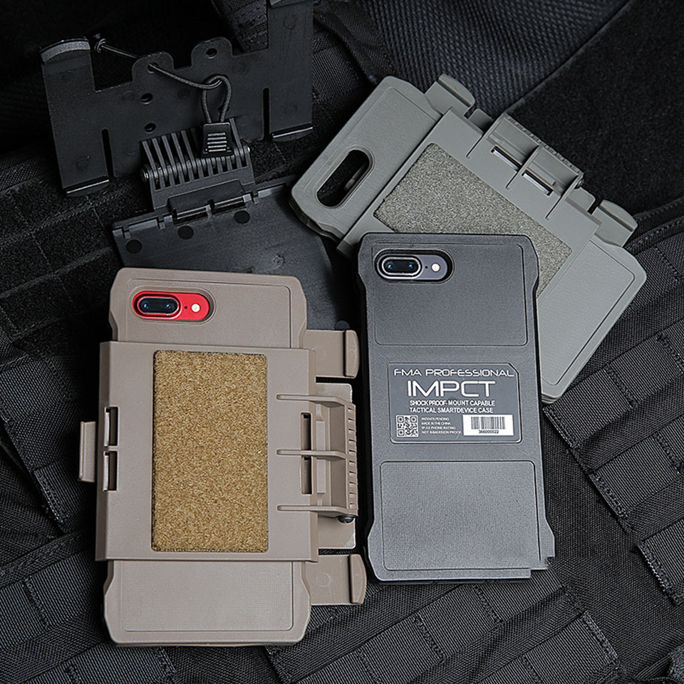 Tactics Accessories  FMA Iphone 7/8 Plus Mobile Pouch For Molle BK/DE/FG TB1320