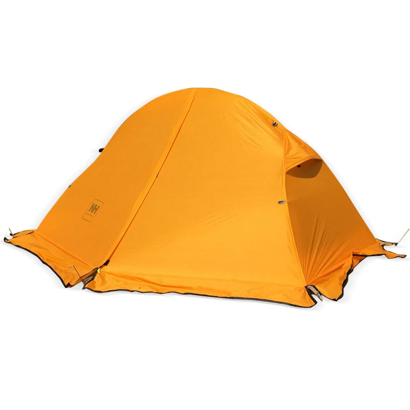 1.3KG Naturehike Tent 20D Silicone Fabric Ultralight 1 Person Double Layers Aluminum Rod Hiking Tent 4 Season With Camping Mat