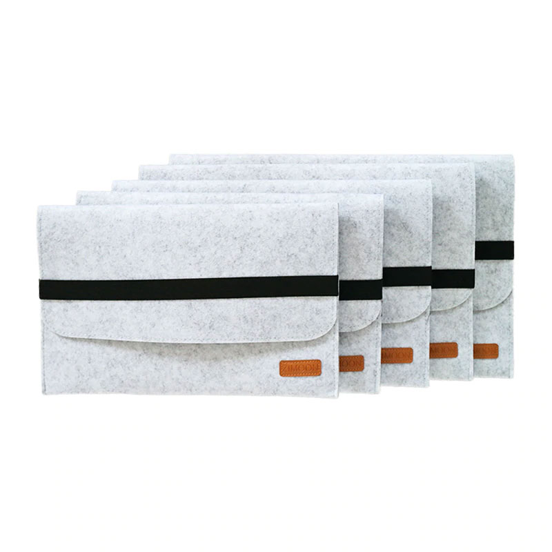 Zimoon Felt Laptop Sleeve Bag Notebook Case Computer Smart Cover Handbag For 11" 13" 15" Macbook Air Pro Retina