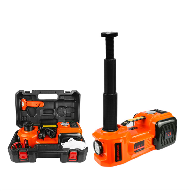 Car Electric Jack Hydraulic Floor 12V DC 5 Ton 11023lb 45CM Lift Scissor Jack Repair Tool Auto Emergency  Tire Change Lifting