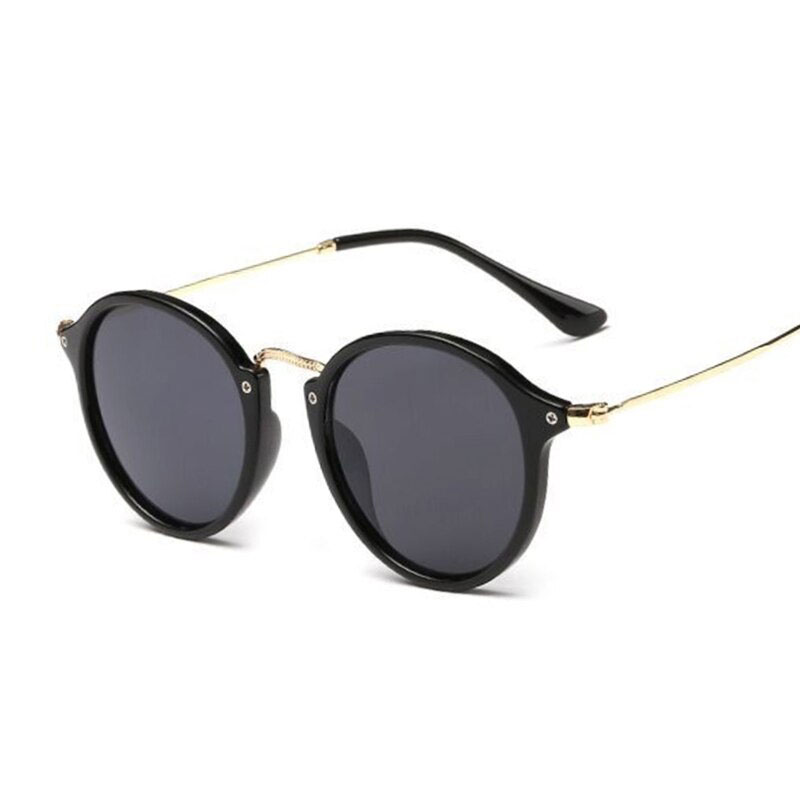 2016 Retro Male Round Sunglasses Women Men Brand Designer Sun Glasses for Women Alloy Mirror Sunglasses Ray Ladies Oculos De Sol