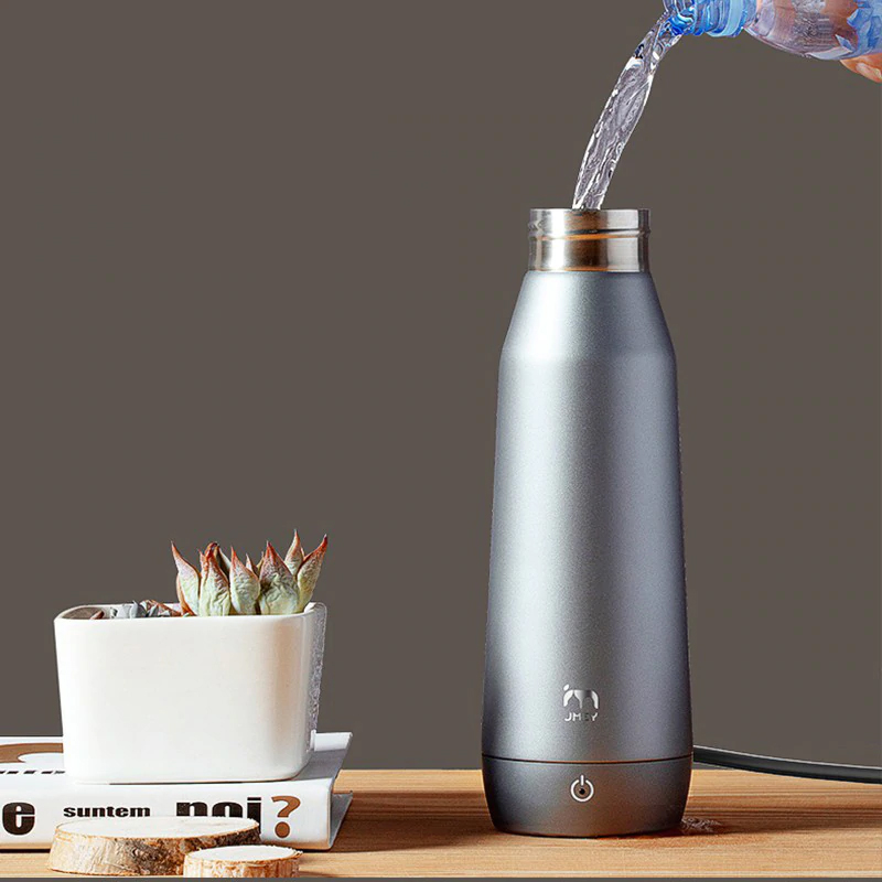 JMEY Portable Electric Kettle Household Travel Insulated Water Boiler 300ml Stainless Steel Electric Kettle