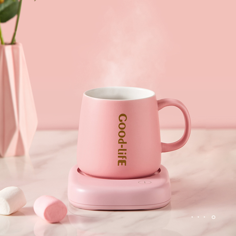 220V Cup Heater Mini Portable Thermostatic Tablemat Heating Coaster Mat Electric Hot Tea Makers Desktop Heater Hot Milk Machine