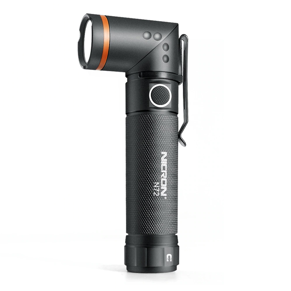 NICRON Handfree Twist LED Flashlight High Brightness Waterproof 800LM CREE White / UV Light LED Torch Magnet Light N72 / N72-UV