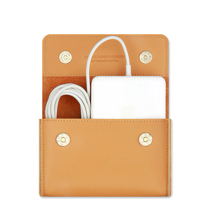 Leather Pouch case For Macbook Accessories Mouse Data Line Power Spply Storage Bag New Arrival High quality