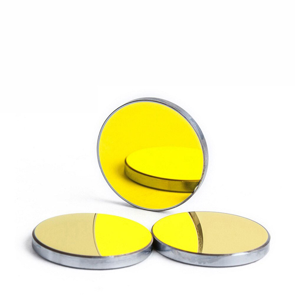 Cloudray Co2 Laser Si reflective Mirrors for Laser Engraver Gold-Plated Silicon Reflector Lenses Dia. 19 20 25 30 38.1 mm